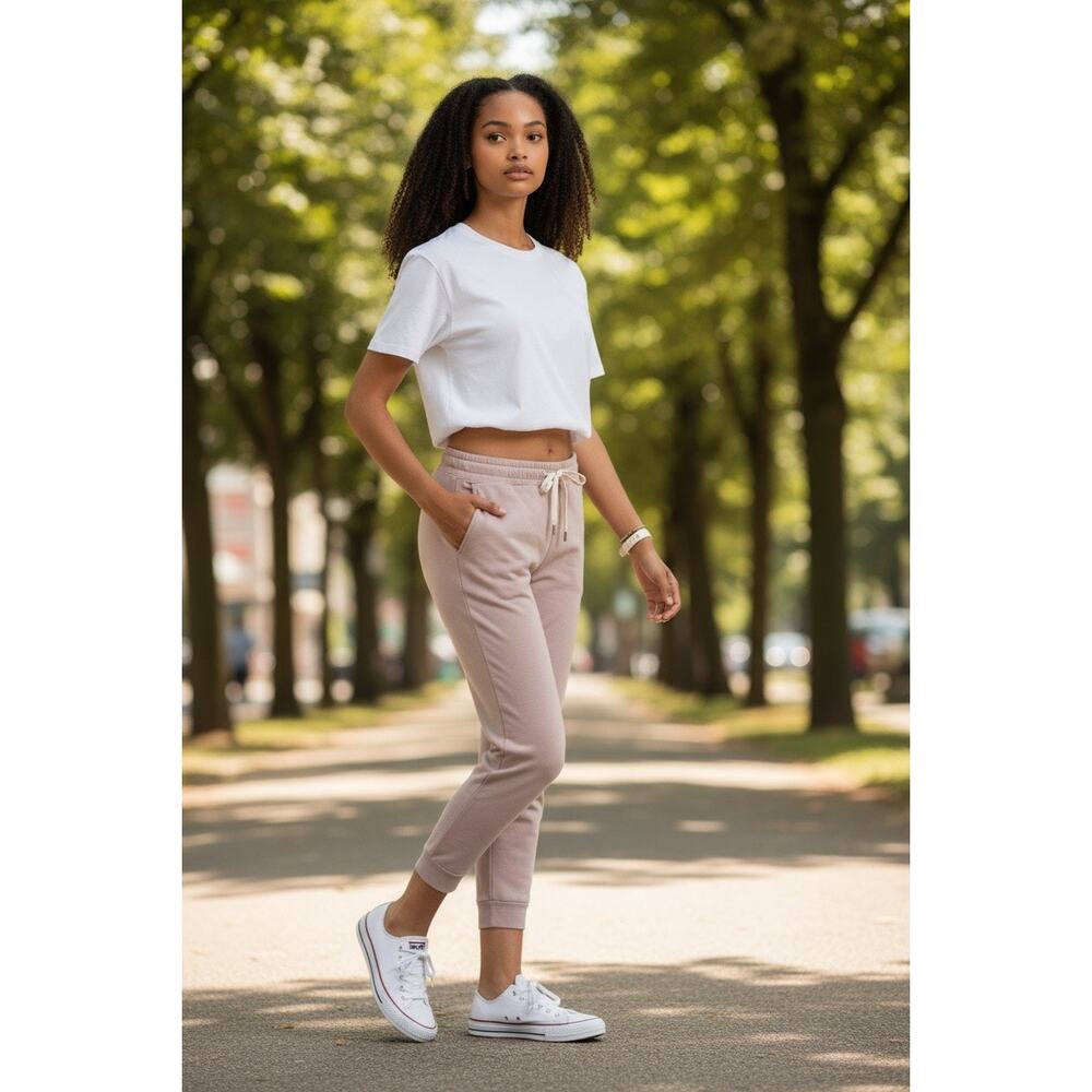 Vuori Performance Jogger Dreamknit Pants Women's XS Heather Pink Pastel Gym